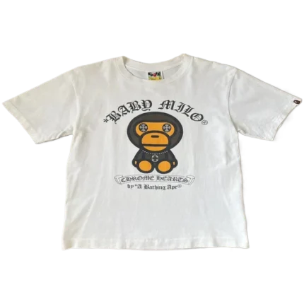 Bape x Chrome Hearts Shirt White Baby Milo