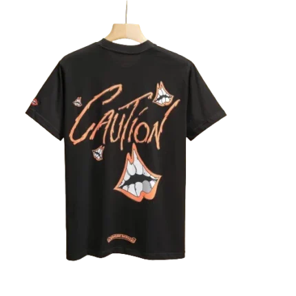 Caution Chrome Hearts Black T Shirt