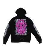 Chrome Hearts Pink Dagger Eye Chart Pullover Hoodie