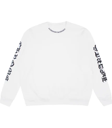 Neck Letters White Chrome Hearts Sweaters