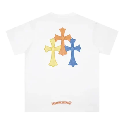 White Chrome Hearts Triple Cross T-Shirt​