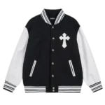 Chrome Hearts Cemetry Cross Logo Varsity Jacket