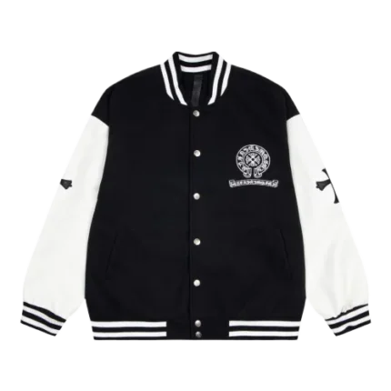 Horseshoe Embroided Logo Varsity Jacket