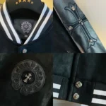 Chrome Hearts Horse Shoe Embroidery Patch Varsity Jacket