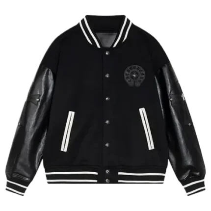 Chrome Hearts Horseshoe Embroidery Patch Varsity Jacket