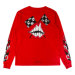 Red Chrome Heart Long Sleeve Matty Boy Tee​