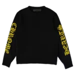 Chrome Hearts Yellow Logo Cashmere Crewneck Sweatshirt