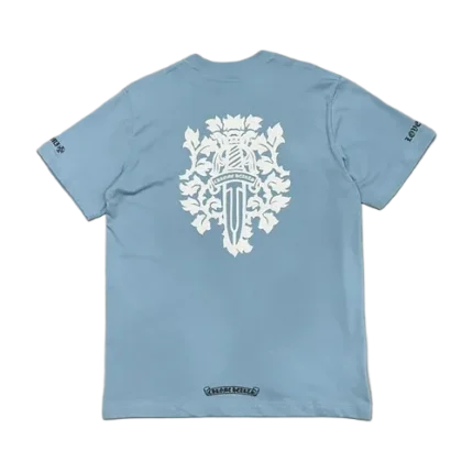 Blue Chrome Hearts Shirt​ Vine Dagger Logo