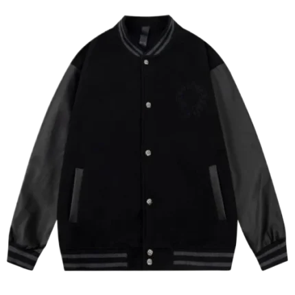 Chrome Hearts Black Varsity Wool Jacket