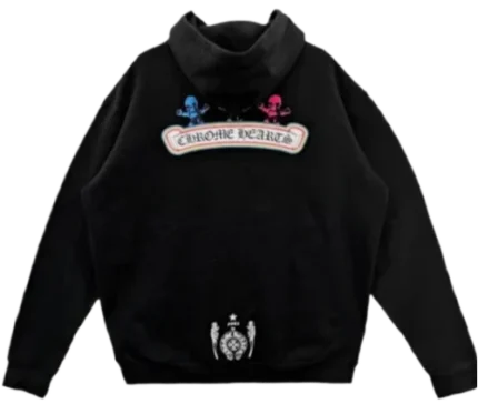 Chrome Hearts Colorful FOTI Skull Hooded Zip-Up Hoodie