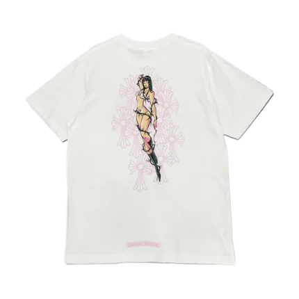 Cemetery Cross Deadly Doll Chrome Hearts T Shirt White