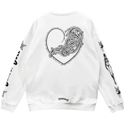 Chrome Hearts Deadly Doll Vine Heart Logo Sweatshirt