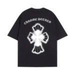 Chrome Hearts Embroidery Leather Cross Patch T-Shirt