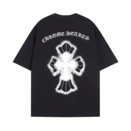 Chrome Hearts Embroidery Leather Cross Patch T-Shirt