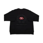 Classic Chrome Hearts Embroidered Lip and Logo Black Sweatshirt