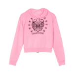 Chrome Heart Pink Hoodie Zip Up