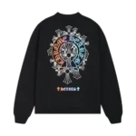 Stylish Vibrant Cross Logo Black Chrome Hearts Sweatshirt