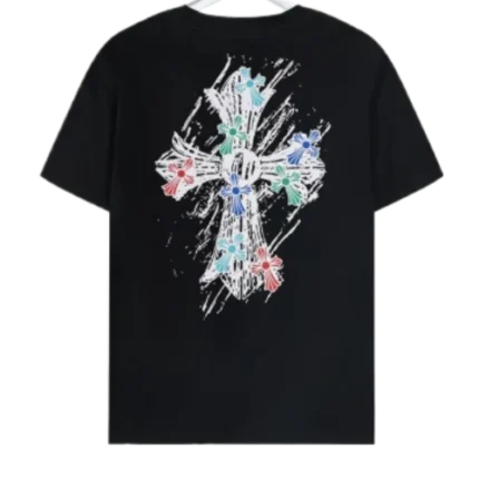 Chrome Hearts Multicolor Cross Short Sleeved T Shirt