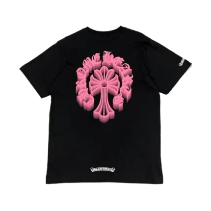 Holographic Pink Cross Chrome Hearts Shirt