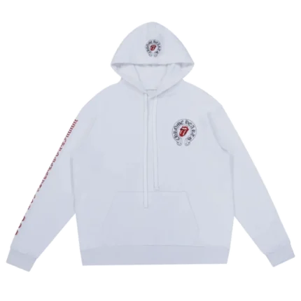 Chrome Hearts Rolling Stones White Hoodie