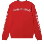 Red Chrome Hearts Long Sleeve​ T-Shirt