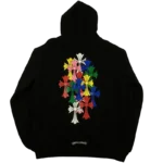 Chrome Hearts Multicolor Cross Cemetery Zip Up Hoodie