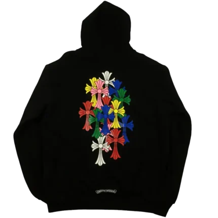 Chrome Hearts Multicolor Cross Cemetery Zip Up Hoodie