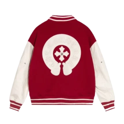 Red Wool Varsity Jacket | Chrome Hearts