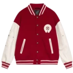 Chrome Hearts Red Wool Varsity Jacket