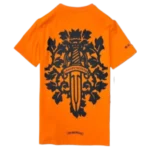 Orange Chrome Hearts Shirt Dagger Logo