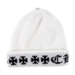 Chrome Hearts Big Daddy Cashmere White Beanie