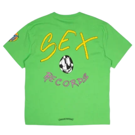 Green Chrome Hearts Sex Records Shirt