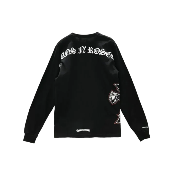 Gun N Roses Black Cross Embroidery Logo Long Sleeve T shirt 1 transformed