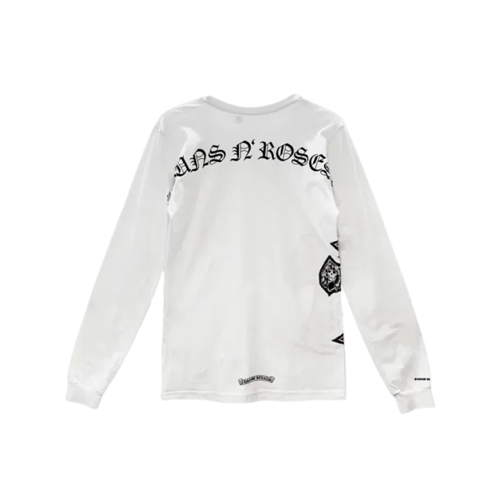 Gun N Roses White Cross Embroidery Logo Long Sleeve T shirt 1 transformed