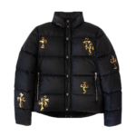 Leopard Cross Patch Puffer Jacket | Chrome Hearts