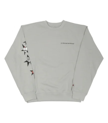 Grey Chrome Heart Sweatshirt Matty Boy