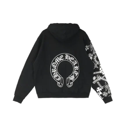 Chrome Hearts Hoodie Multi Logo On Sleeve