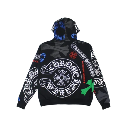 Chrome Hearts Multicolor Logo Stencil Pullover Hoodie