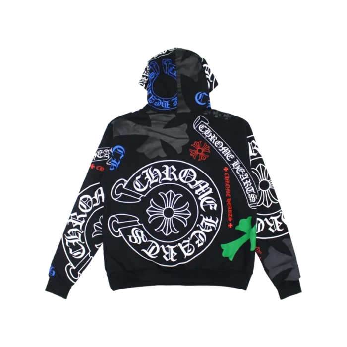 Chrome Hearts Multicolor Logo Stencil Pullover Hoodie