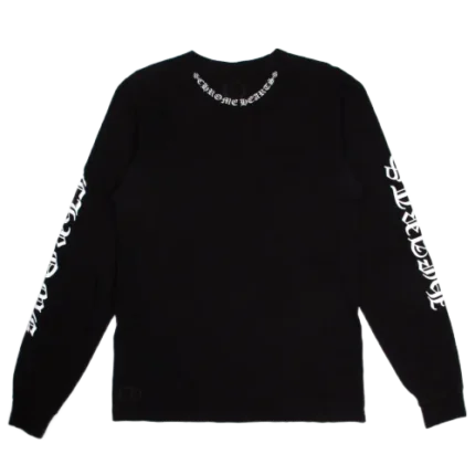 Chrome Hearts Neck Logo Black LS T-Shirt