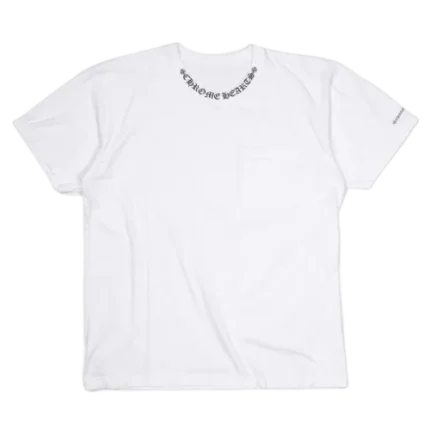 Chrome Hearts Neck Logo T Shirt White