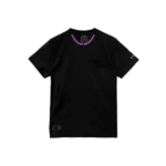 Purple Chrome Hearts Neck Logo T-Shirt