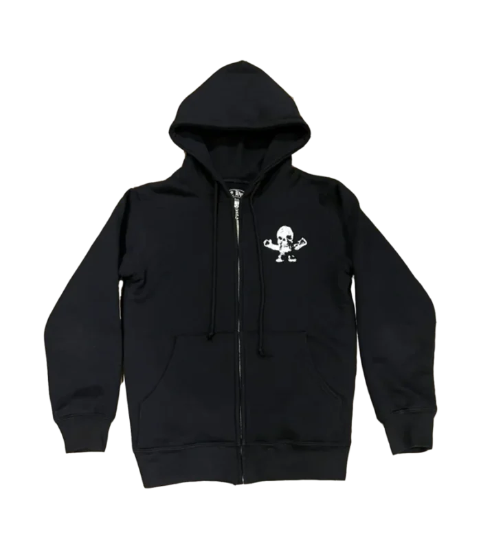 Foti Skeleton Chrome Hearts zip Hoodie