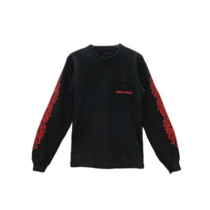 Red Horseshoe Logo Long Sleeve Tee