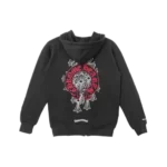 Chrome Hearts Horseshoe Floral Cross Sleeve Zip Up Hoodie