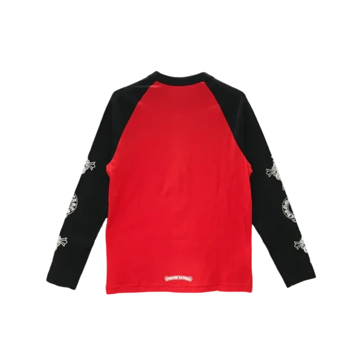 Red Black Horseshoe Cross Logo Long Sleeve T shirt 1 transformed
