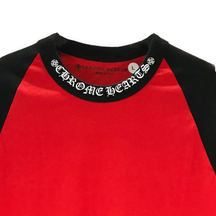 Red Black Horseshoe Cross Logo Long Sleeve T shirt 2 transformed
