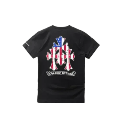 Chrome Hearts USA Flag Short Sleeve Tee