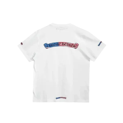 Chrome Hearts USA Script Flag Logo Shirt