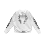 White Chrome Hearts Hoodie Horseshoe Logo